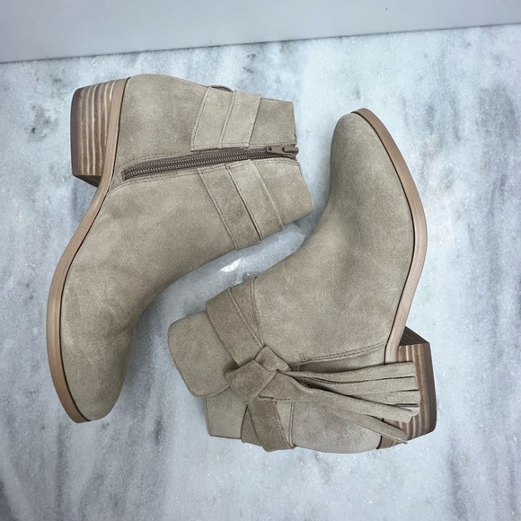 Guess Taupe Suede Ankle Booties - Picture 9 of 14